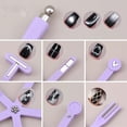 thumbnail image 4 of 8 in 1 Nail Magnet Tool for Cat Eye Gel Polish Strong Magnetic Wand Multifunctional Fancy Design Manicure Accessory for Home Salon Use Purple, 4 of 7