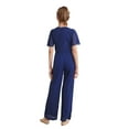 thumbnail image 2 of YiZYiF Kid Girl Sheer Sleeve Jumpsuit Bodysuit Round Neck Wedding Birthday Party One Piece Outft Navy Blue 10, 2 of 7