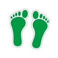 thumbnail image 2 of deevoka Barefoot Footprint Stickers Feet Spots for Business Factory Sensory Pathways Green, 2 of 9