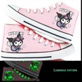 thumbnail image 4 of Sanrio-zapatos de lona de alta calidad de Hello Kitty para niños, zapatillas Kawaii luminosas con suelas suaves, a la moda, regalo, 4 of 4