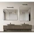 thumbnail image 4 of 22x30 Inch Rectangular Silver Metal Framed Bathroom Mirror with Distortion-Free HD Glass & Shatterproof Safety Design – Easy Install for Modern Bathrooms, 4 of 8