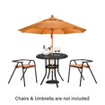32 in. x 32 in. x 29 in. Outdoor Cast Aluminum Round Dining Table