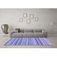 thumbnail image 3 of Ahgly Company Indoor Rectangle Abstract Blue Modern Area Rugs, 2' x 5', 3 of 4