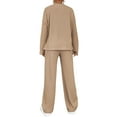 thumbnail image 3 of DYMADE Women's Tracksuit 2 Piece Outfit Set Solid Activewear Sets Loungewear Sets, 3 of 3