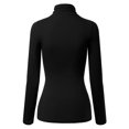 thumbnail image 4 of Made by Olivia Women's Basic Long Sleeve High Turtle Neck Slim Fit Top Shirt, 4 of 4