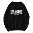 thumbnail image 4 of Towmus Women's Los Angeles Crewneck Sweatshirt Plus Size Crewneck Pullover Hoodies Casual Knit Print Casual Tops Sweater, 4 of 5