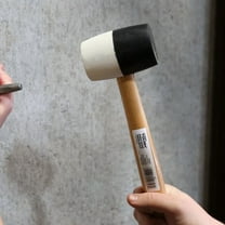 Double Headed Rubber Mallet Non Marring Hammer Durable Hardwood Handle Diy Tool