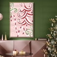 thumbnail image 6 of Candy Cane Holiday II - Framed Gallery Wrapped Holiday Canvas - 17 x 25 - Natural Wood Frame, 6 of 8