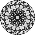 thumbnail image 1 of Ahgly Tapis Rond Lavable en Machine Intérieur Transitionnel Gris Platine, 3 Pieds Rond, 1 of 7