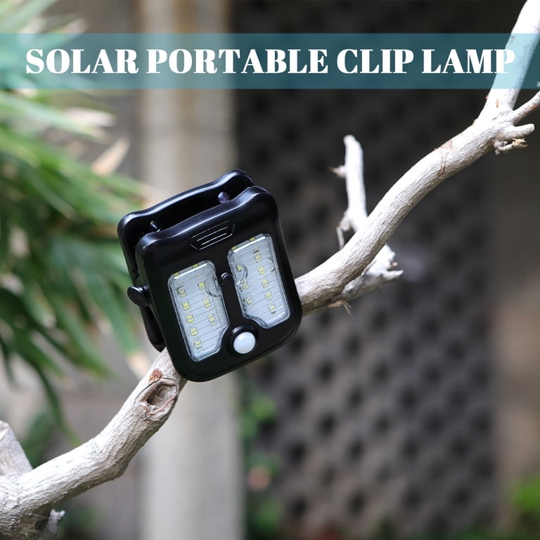 Solar Powered Motion Sensor Clip Light – 3 Modes, IP65 Waterproof, Portable LED Light For Camping, Patio & Fence (3-Pack)