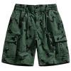 thumbnail image 1 of Pantalon Grand Homme Été Extérieur Décontracté avec Poches Cordon de Serrage Short de Sport Vert Armée m, 1 of 3