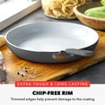 thumbnail image 5 of GreenPan Bobby Flay 12" Nonstick Fry Pan Skillet, Dishwasher Safe, Gray, 5 of 7