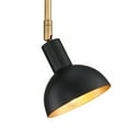 thumbnail image 5 of Nathan James Tamlin Wall Light Fixture, Wall Mounted 1-Light Lamp, Plugin Sconce with On/Off Switch for Living Room, Reading Nook or Bedroom, Vintage Brass/Matte Black, 5 of 7