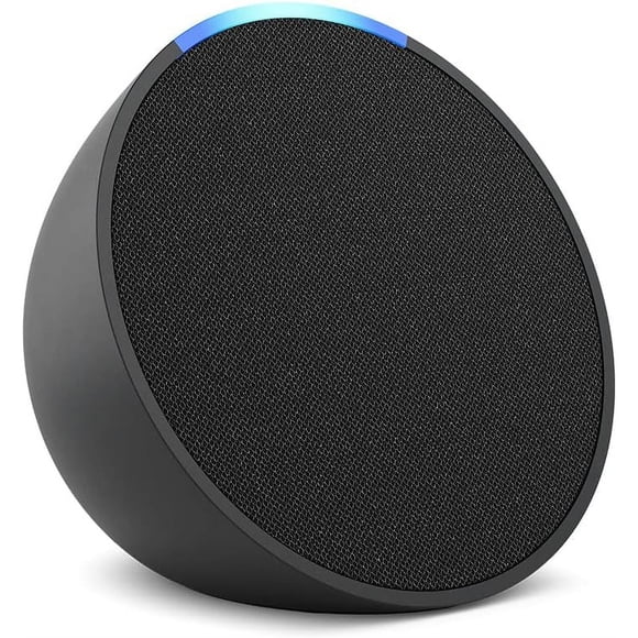 Bocina Inteligente Nuestro Altavoz más Compacto con Alexa, Sonido Envolvente para Cualquier Habitación (Negro)