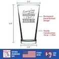 thumbnail image 4 of Bevvee Pint Glass 16 oz Everyone Was Thinking It Gifts for Craft Beer Enthusiasts Beer Glasses, 4 of 4