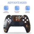 thumbnail image 4 of Skin Sticker for PS5 Slim Standard Disc Digital Edition Console and Controllers Decals for Playstation 5 (Female Agent,PS5 Disc Edition), 4 of 5