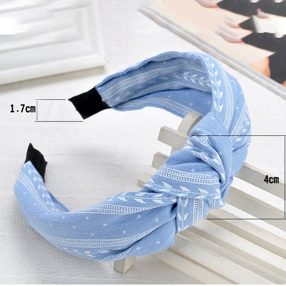 Details about   New Ladies Solid Color Elastic Twist Knot Headbands Exquisite Hair Accessories