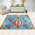 thumbnail image 3 of Ryvnso Hot Air Balloon Area Floor Rugs Soft Non-Slip Large Mats Nursery Carpets 63" x 48", 3 of 7