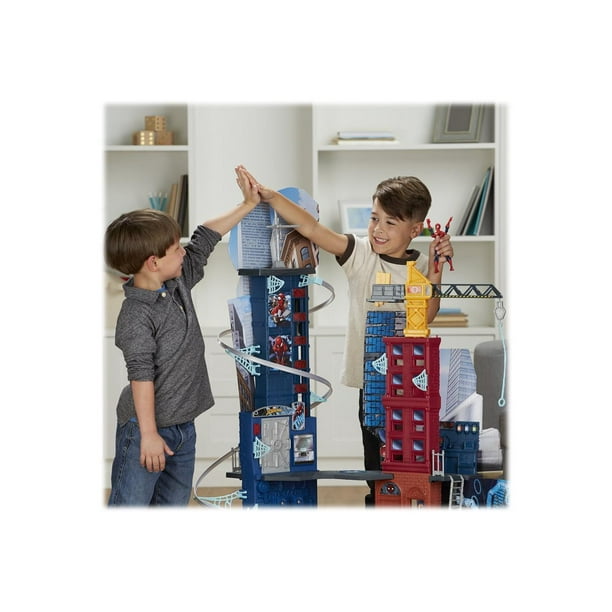 Spider man mega online city playset walmart