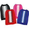 thumbnail image 3 of Midlee Argyle Dog Sweater (X-Small, Red), 3 of 4