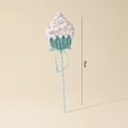 thumbnail image 4 of Adorno suspendido para de Navidad, decoración navideña única y resistente, regalo artesanal para celebrar el Año Nuevo, vacaciones. , Cono Azul con Varilla Cono de color azul con varilla, 4 of 9