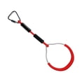 thumbnail image 3 of 2pcs Swing Gymnastic Rings Outdoor Backyard Play Sets Climbing Ring Obstacle Ring Swing Toys Set for Kids (Red), 3 of 6