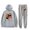 Gray, variant on DD Osama Vintage Hoodie Jogger Pants Two Piece Set Sweatshirts+Sweatpants Women Men's Set