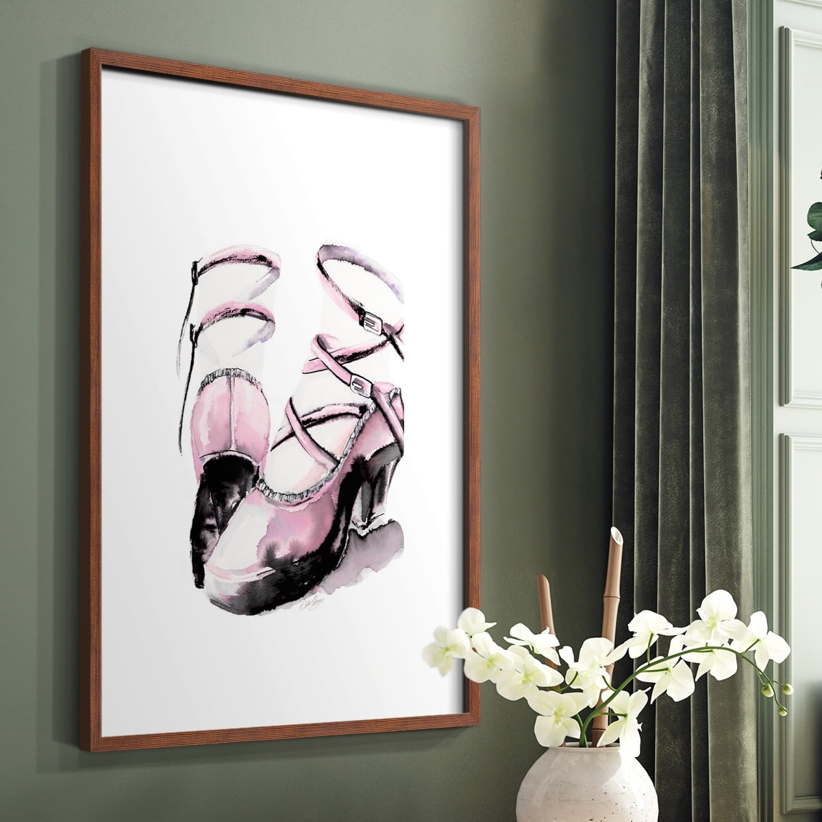 Strappy Platform in Paper Solid Wood 8 x 10 Framed Print