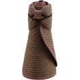 thumbnail image 1 of Women’s Summer Foldable Straw Sun Visor w/Cute Bowtie Comfortable Beach Cap, 1 of 1