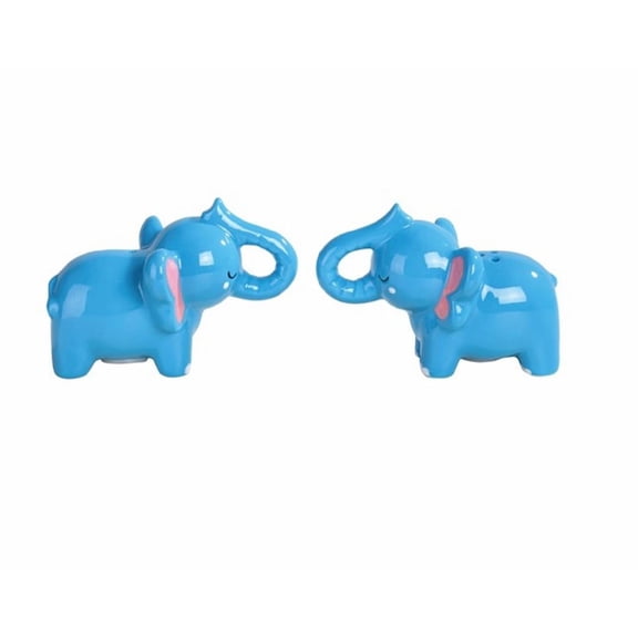 FC Design Blue Elephant Salt and Pepper Shaker Set
