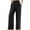 Black, variant on EQWLJWE Womens Wide Leg High Waist Pants Slant Pocket Straight Soft Denim Jeans Summer Lightweight Pants Black L