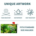 thumbnail image 4 of Happy St Patricks Day Mailbox Cover Magnetic Standard Size 18" X 21" Shamrock Clovers Rainbow Green Hat Mailbox Covers Magnetic Mailbox Covers Post Letter Box Cover for Outdoor Decor, 4 of 6