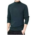 thumbnail image 2 of TMOYZQ Oversized Undershirts for Men Slim Fit Mock Turtleneck Knitted Pullover Sweater Fall Winter Long Sleeve High Waist Underwear, 2 of 3