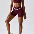 thumbnail image 4 of Pantalones cortos deportivos cruzados, pantalones cortos deportivos ajustados elásticos de secado rápido, suaves y transpirables, de cintura alta, para ejercicio, 4 of 8