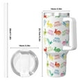 thumbnail image 4 of Sikiie Happy Easter Rabbit Insulated Stainless Water Bottle Lid Travel Mug Cup Insulated Tumblers Cup 40oz Ice Bully With Handle, 4 of 8