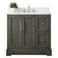 thumbnail image 4 of Vanity Art 36 x 22 x 34 in. Single Sink Bathroom Vanity with Quartz Top & Backsplash, Silver Grey, 4 of 10