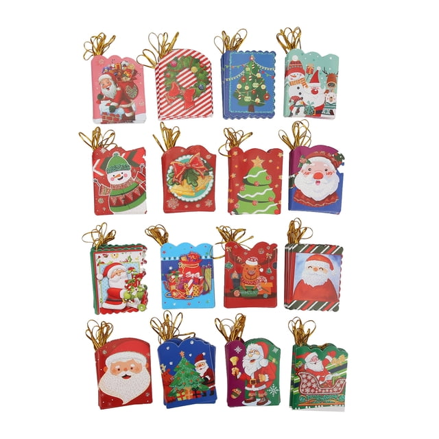 128 tarjetas de felicitación navideñas, postales a granel, papel de árbol de Navidad, papelería