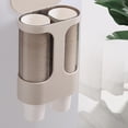 thumbnail image 4 of Dispensador de vasos de papel de plástico con doble soporte para dispensador de agua, para uso en restaurantes, hoteles y oficinas., 4 of 13