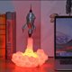 thumbnail image 3 of Lámpara espacial para niños | Luz nocturna LED recargable por USB con 6-10 horas de autonomía | Decoración de luna y estrellas impresa en 3D para dormitorio, fiesta o regalo, 3 of 6
