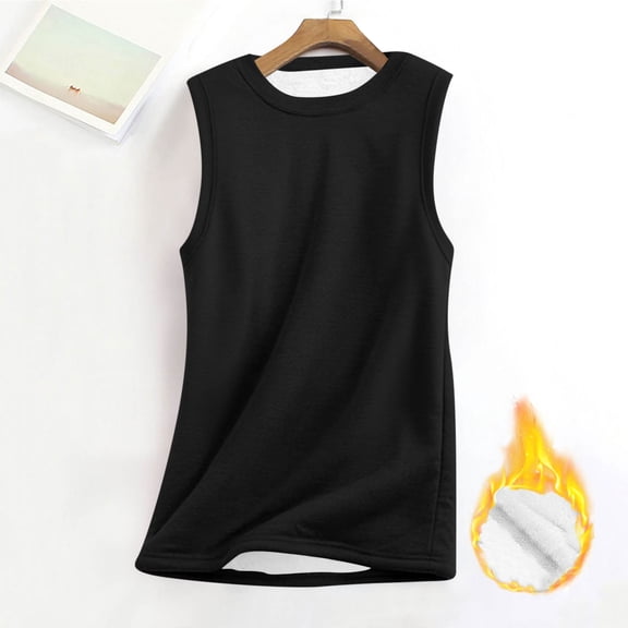 Vmvidoty Womens Tank Tops Crew Neck Casual Flowy Sleeveless Shirts for Women Black L