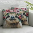 thumbnail image 3 of Nawypu  Throw Pillow Cover Watercolor Cartoon Sloth Tropical Animal Pillow Case Decorative Outdoor Cushion Couch Sofa Pillowcases, 3 of 5