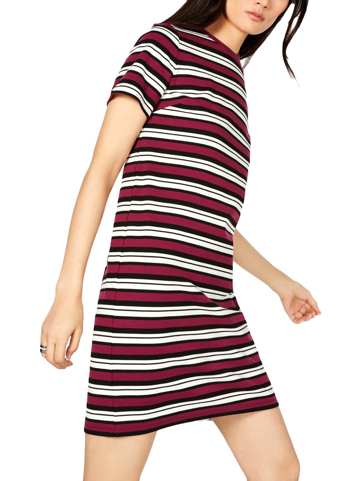michael kors striped shirt dress