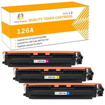 Toner H-Party Compatible Toner Cartridge for HP CE311A CE313A CE312A LaserJet Pro CP1025 CP1025NW, TopShot LaserJet Pro M275, LaserJet Pro 100 Color MFP M175A M175NW (Cyan, Magenta, Yellow,3-Pack)