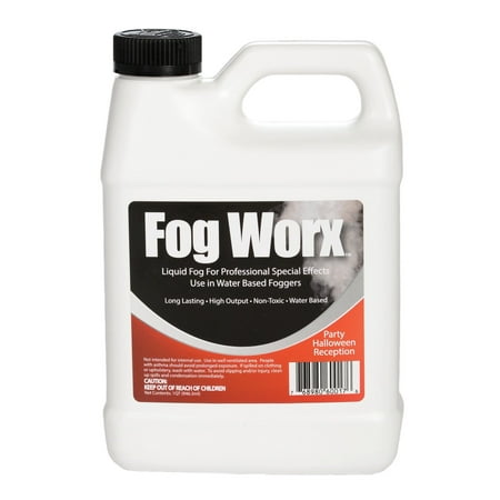 FogWorx Fog Juice - 1 Quart of Organic Fog Fluid (32 oz) - Medium Density, High Output, Long Lasting Fog Machine Fluid