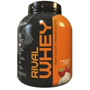 Rivalus RIVALWhey Strawberry Crème 100% Whey / Whey Isolate Primary Source 5lb