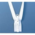 thumbnail image 3 of #10 Heavy Duty Marine Grade YKK Separating Zipper - Metal Tab Slider - Color White - Made in The United States (1 Zipper Per Pack) (96" Inches), 3 of 3
