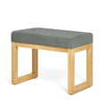 thumbnail image 6 of Barara King Storage Bench with Foldable Wooden Seat, Footrest for Entryway, Shoe Changing Bench for Small Spaces, Dark Gray, 6 of 9