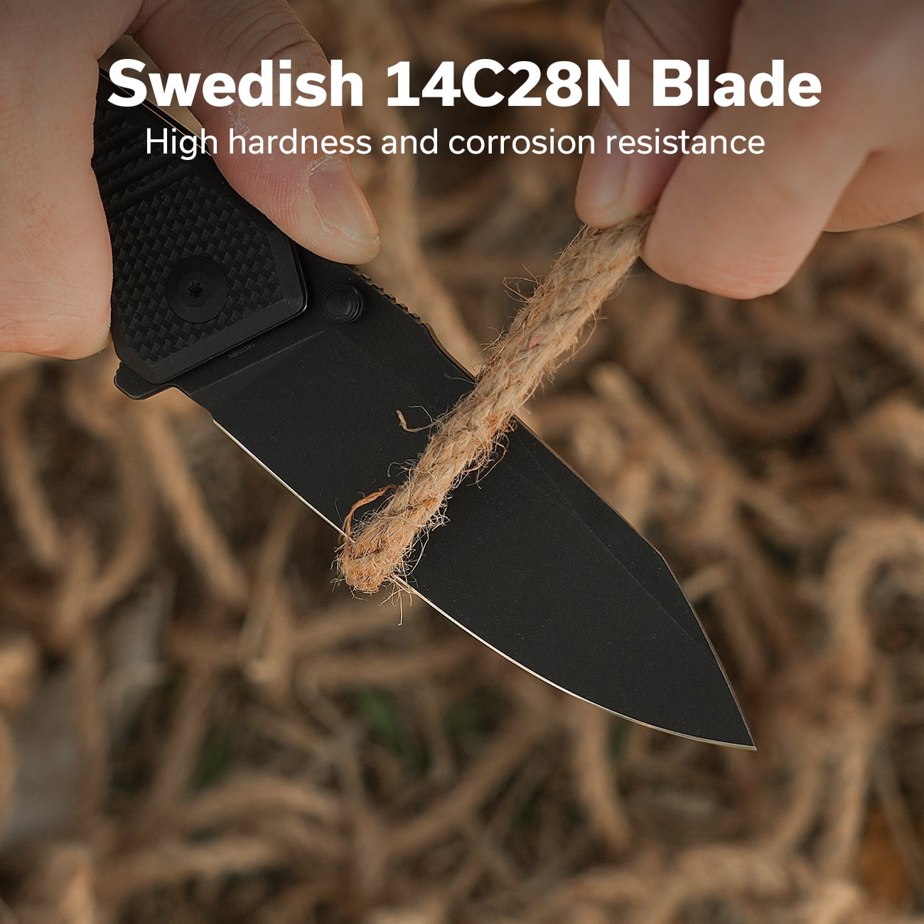 CIVIVI Placoid Pocket Folding Knife with 3.67" 14C28N Blade G-10 Handle For Men Women Gift C23079-1
