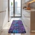 thumbnail image 4 of Purple and Blue Damask Pattern Kitchen Rug Mat,Kitchen Runner Rugs Non Skid Washable,Decorative Kitchen Floor Mats for Kitchen,Sink,Laundry,17"x47.2", 4 of 7