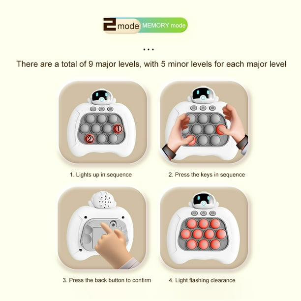 Juego Whac-A-Mole Juego ergonómico Groundhog 4 modos de juego Hit The Gopher Game Machine para niños y niñas Likrtyny libre de BPA